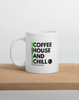 Coffee House And Chill White Glossy Mug