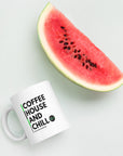 Coffee House And Chill White Glossy Mug